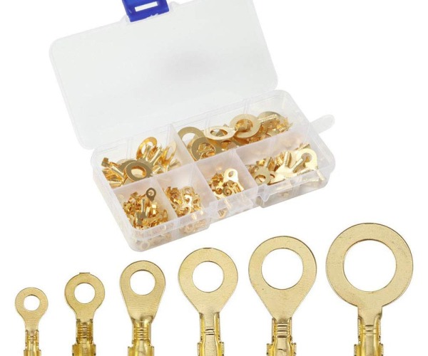 150 Parça Halka Sıkma Terminali Konnektör Kablo Pabucu, Açık Namlu Halka Pabucu Terminalleri, Terminaller Çeşit Kiti, Makine, Elektrik, Ev Aletleri, Bilgisayarlar, M3 M4 M5 M6 M8 M10